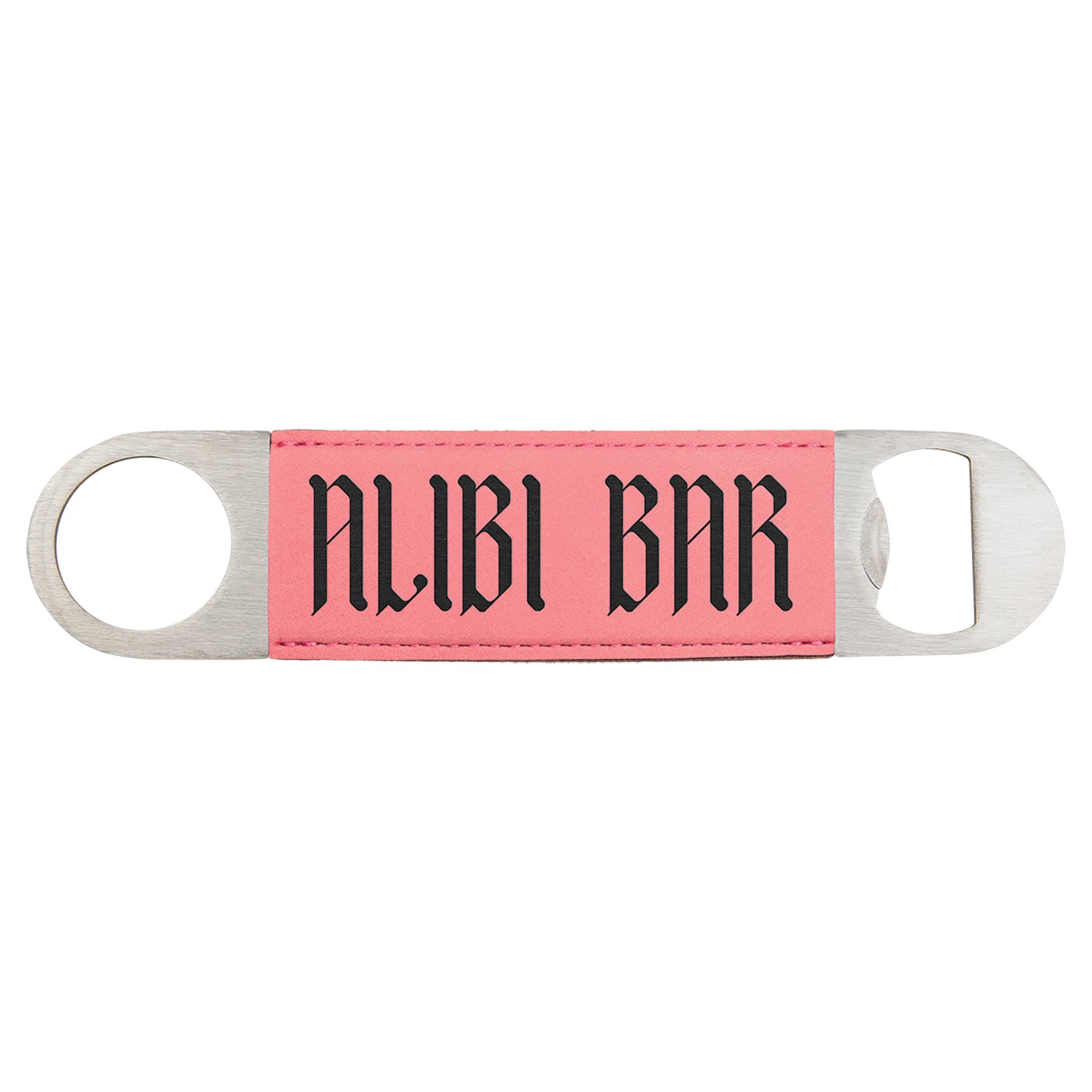 Personalized Leatherette Bottle Opener, 1.5" x 7"