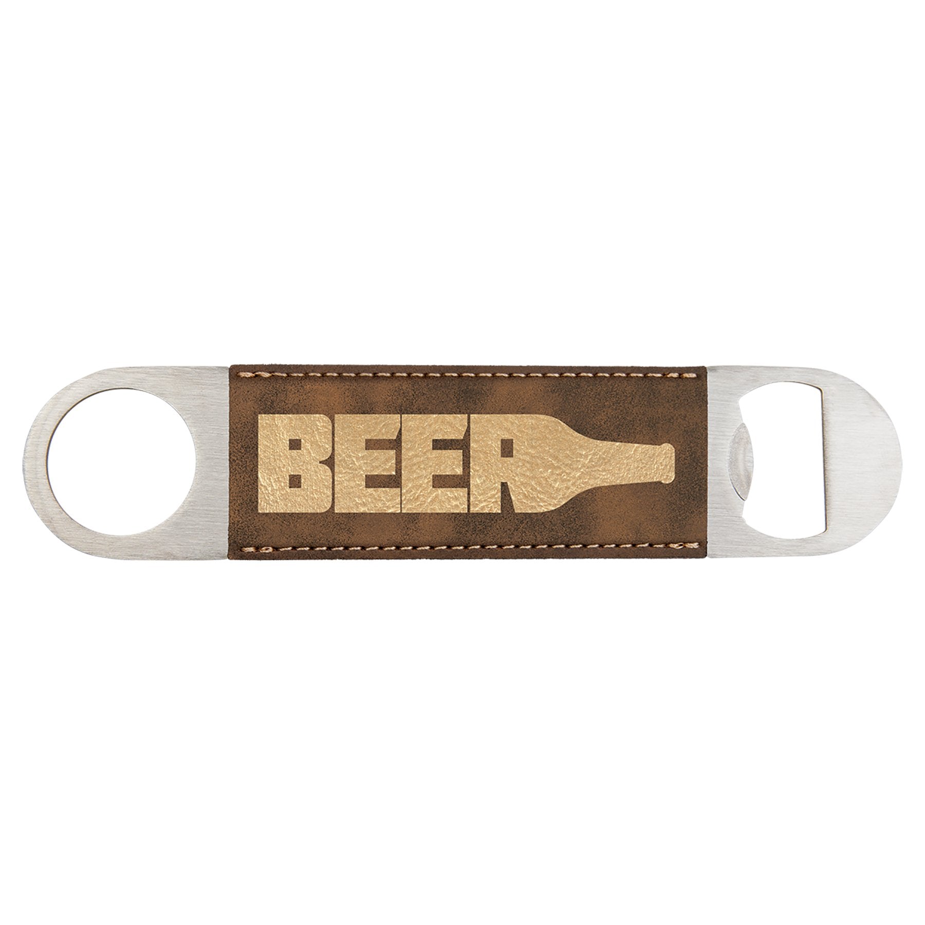 Personalized Leatherette Bottle Opener, 1.5" x 7"