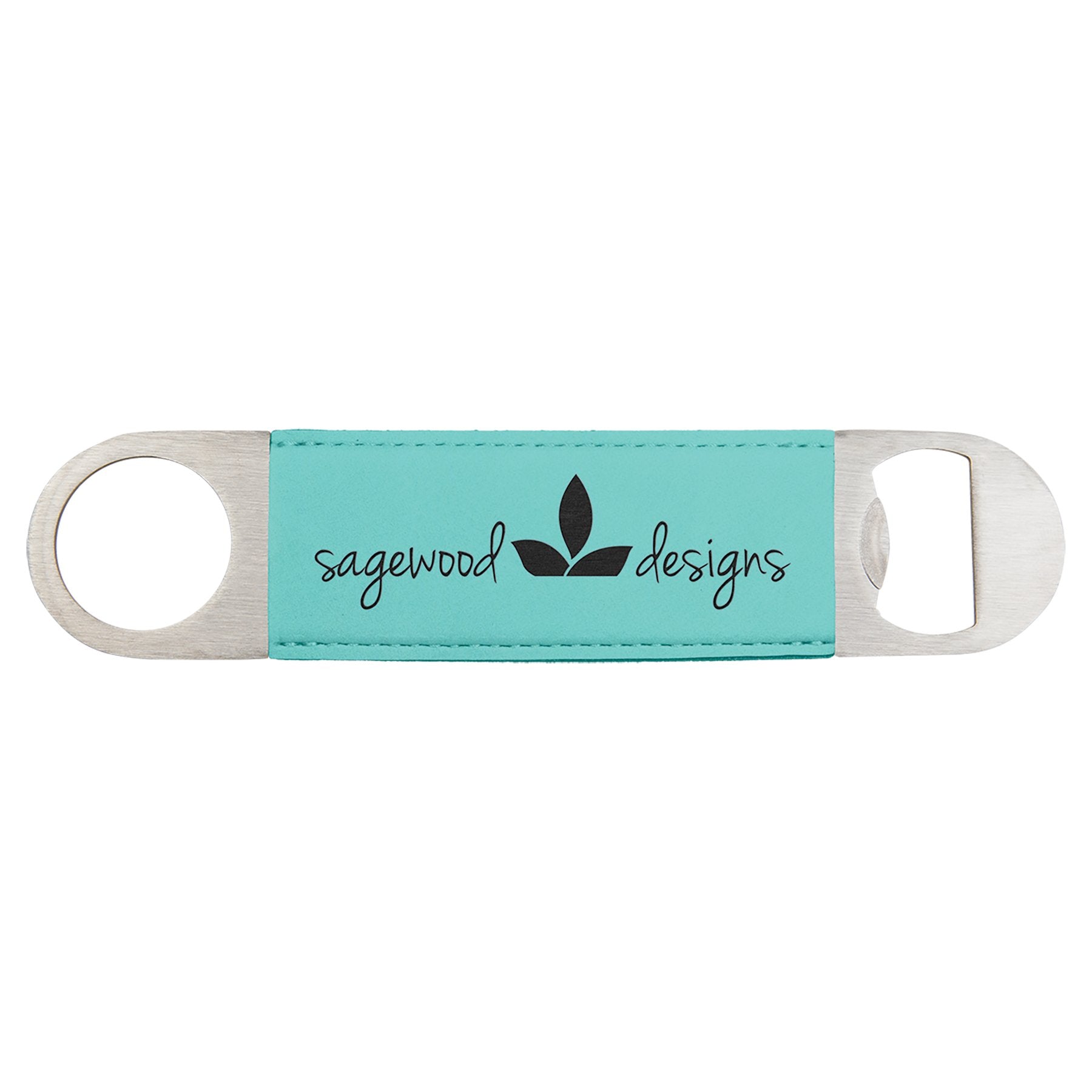 Personalized Leatherette Bottle Opener, 1.5" x 7"