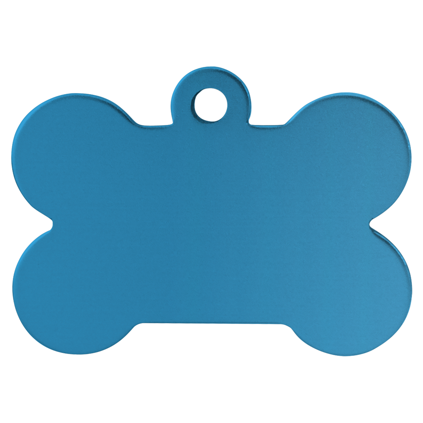 Personalized Double-Sided Bone Shape Pet Name Tag, Anodized Aluminum, 1.5" x  1"