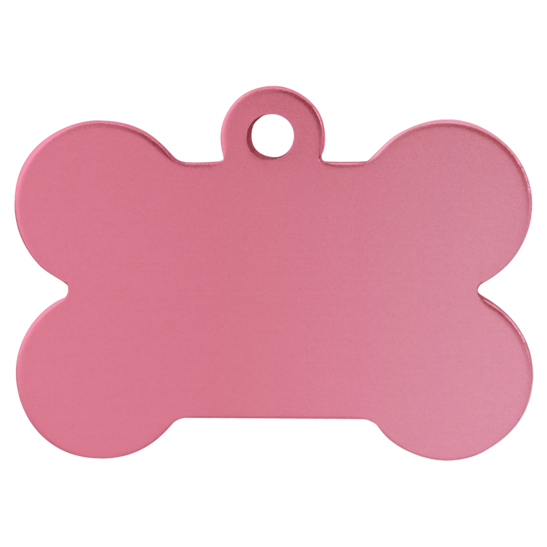 Personalized Double-Sided Bone Shape Pet Name Tag, Anodized Aluminum, 1.5" x  1"