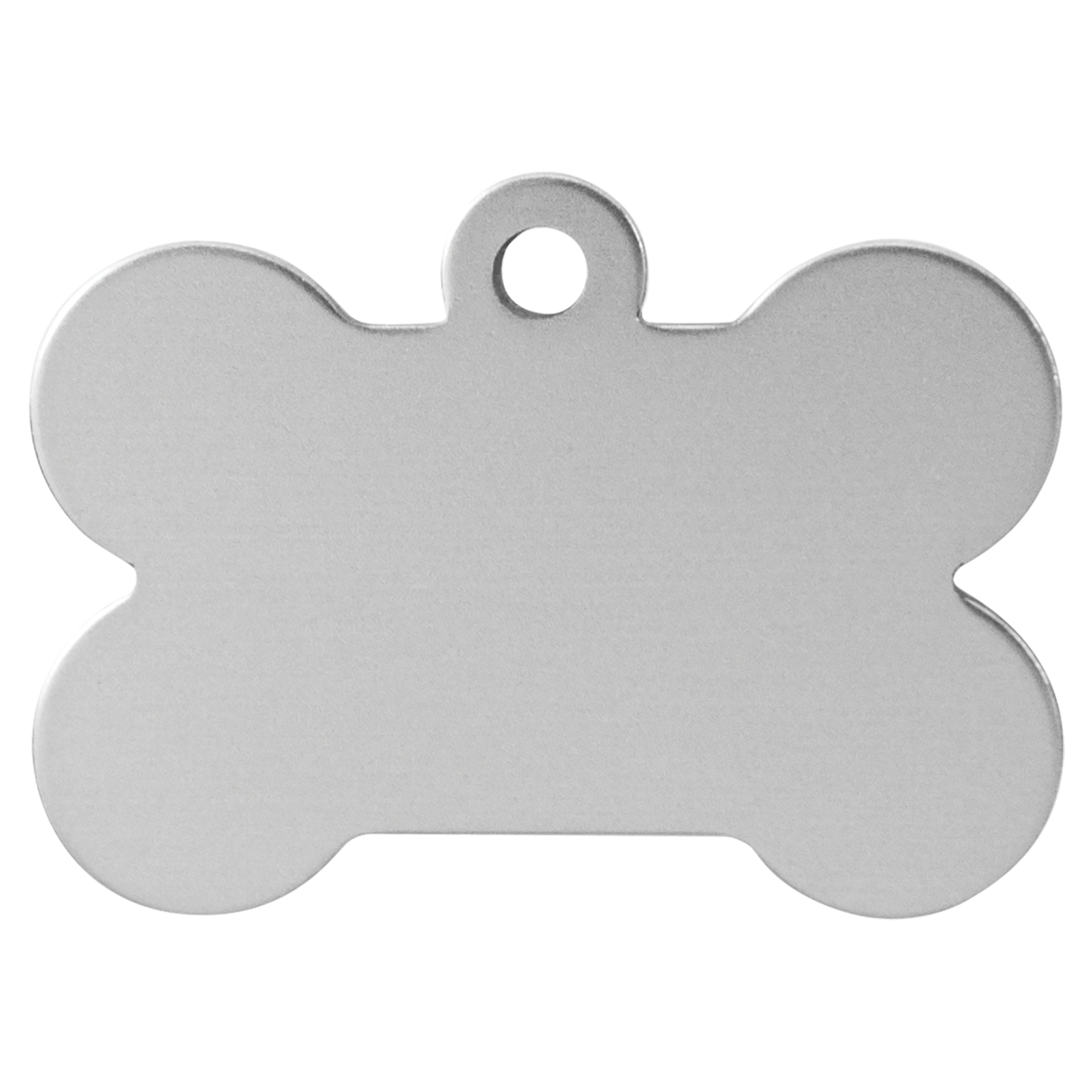 Personalized Double-Sided Bone Shape Pet Name Tag, Anodized Aluminum, 1.5" x  1"