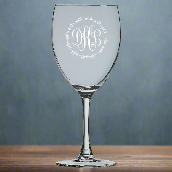 Personalized 10.5 oz. Wine Glass with Stem