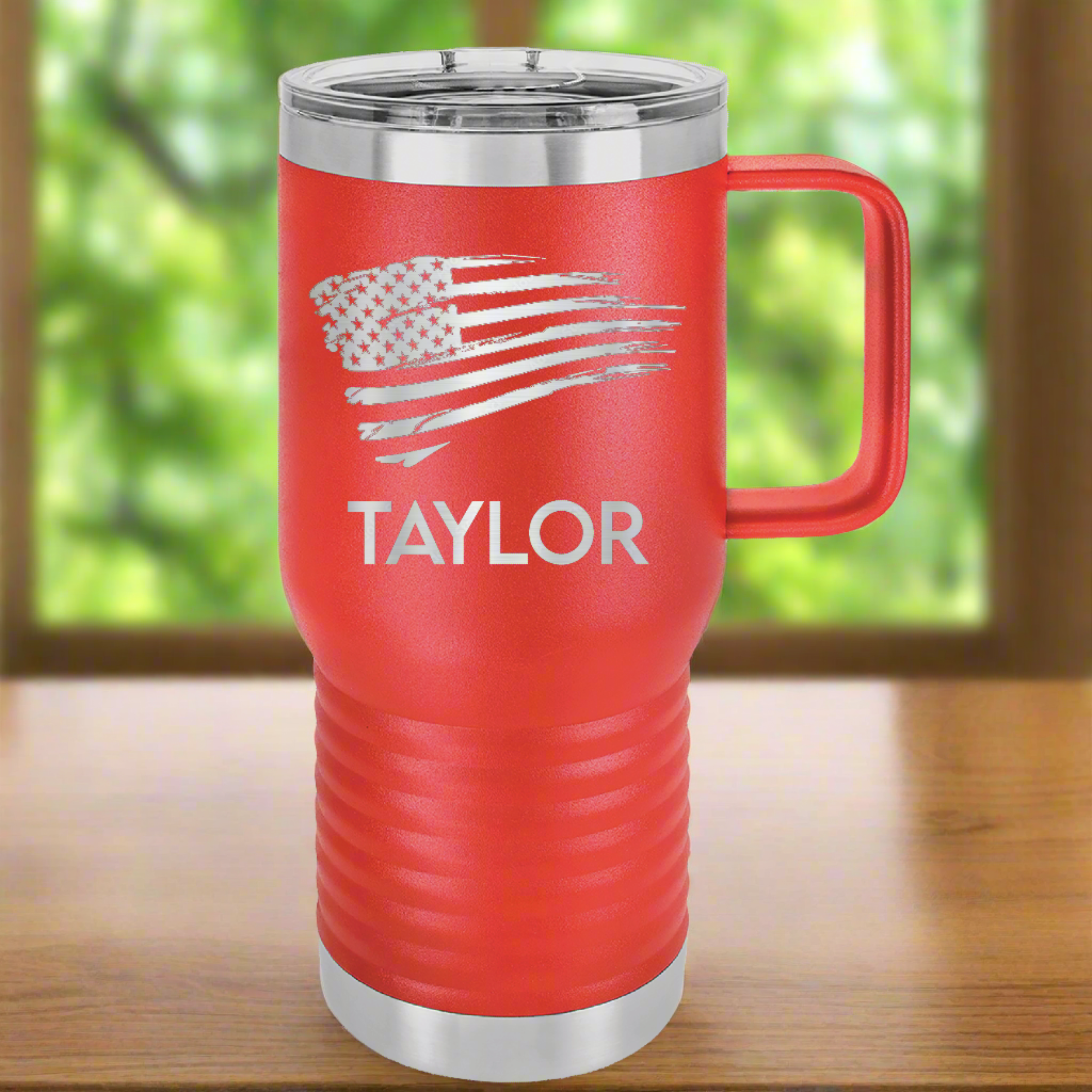 Personalized Polar Camel 20 oz. Vacuum Insulated Travel Mug with Handle and Slider Lid