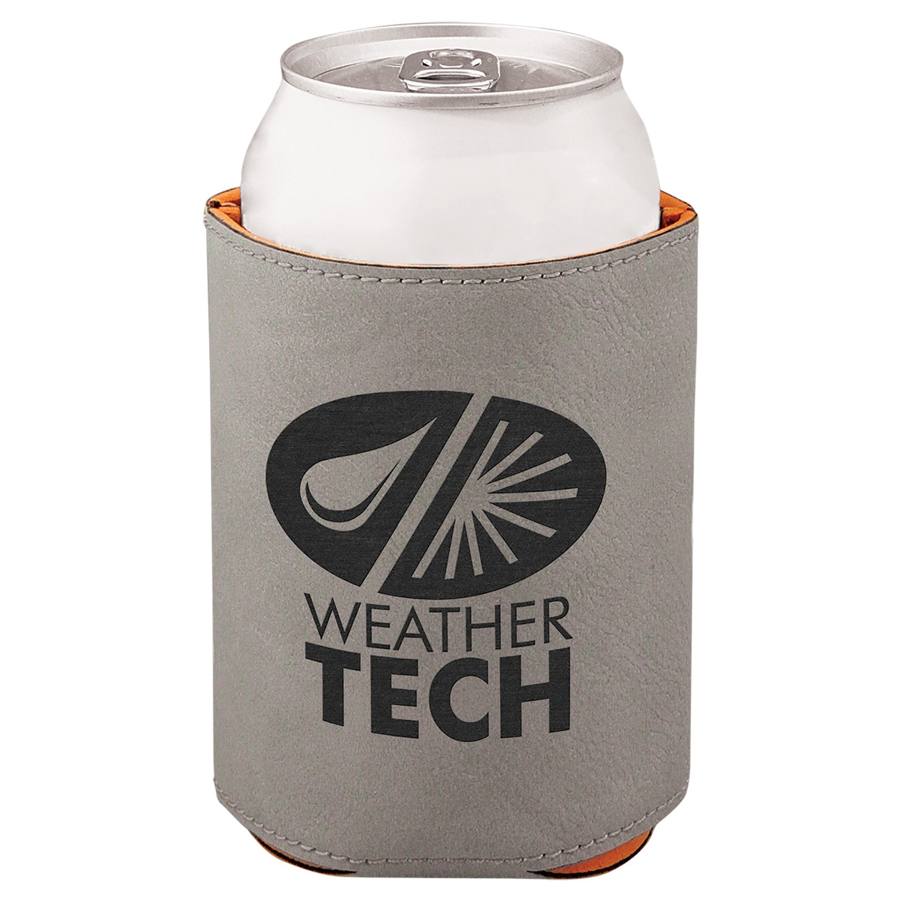 Personalized Beverage Holder Koozie, Insulated Sleeve, Leatherette