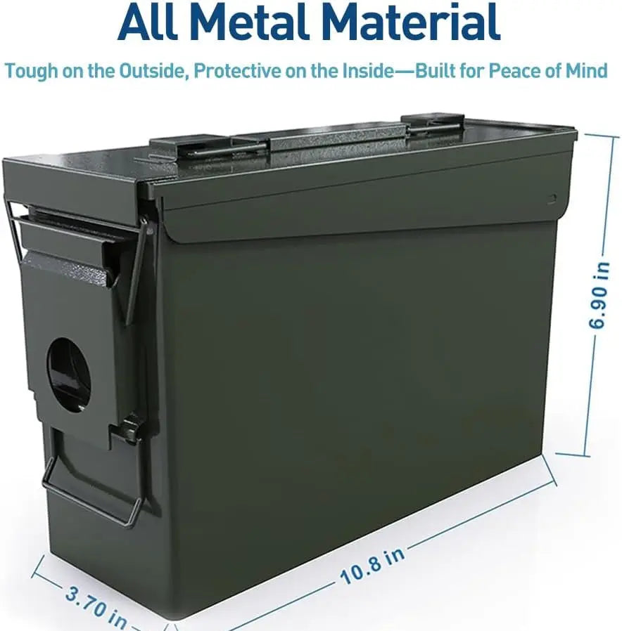 Personalized 30 Cal Metal Ammo Can | Custom Engraved Steel Storage Box  Sams Engraving and Gifts