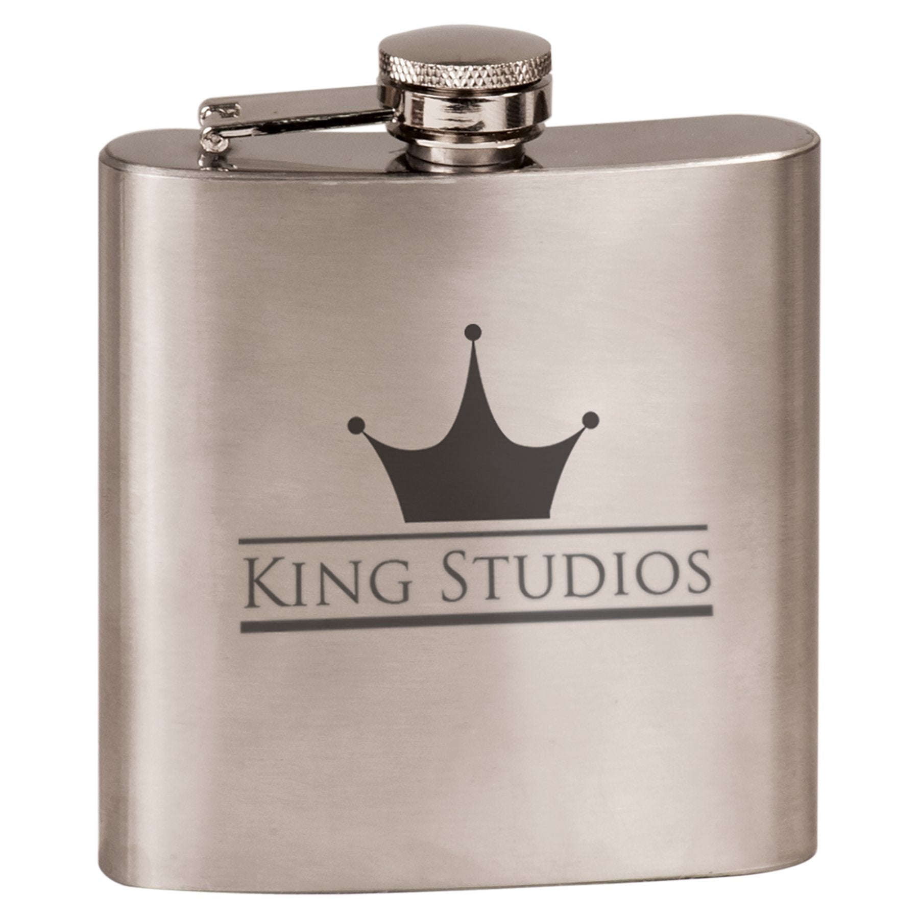 Personalized 6 oz. Powder Coated Stainless Steel Flask