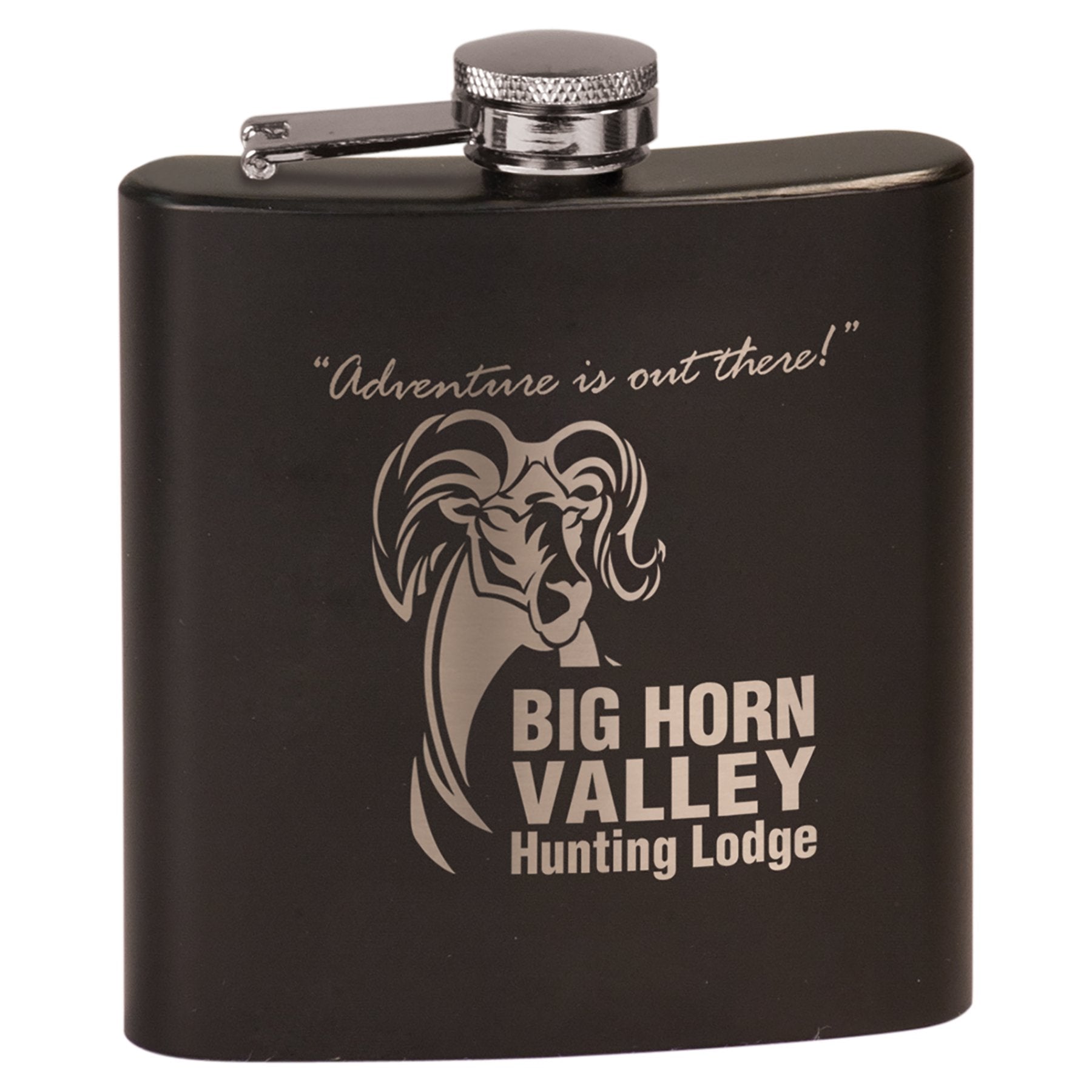 Personalized 6 oz. Powder Coated Stainless Steel Flask