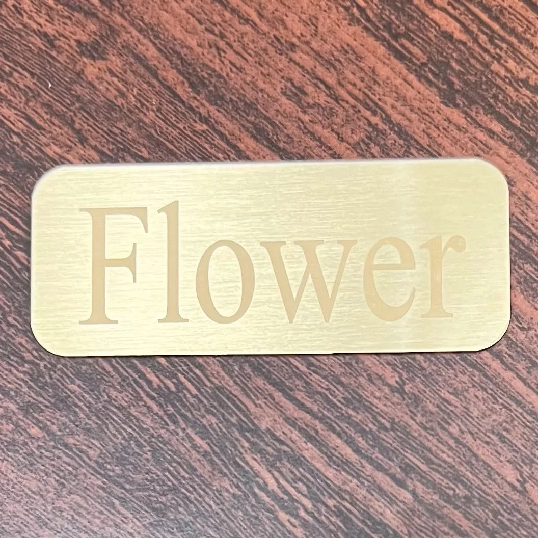 Personalized Pet Memorial Engraved Brass Name Plate, 2 Sizes