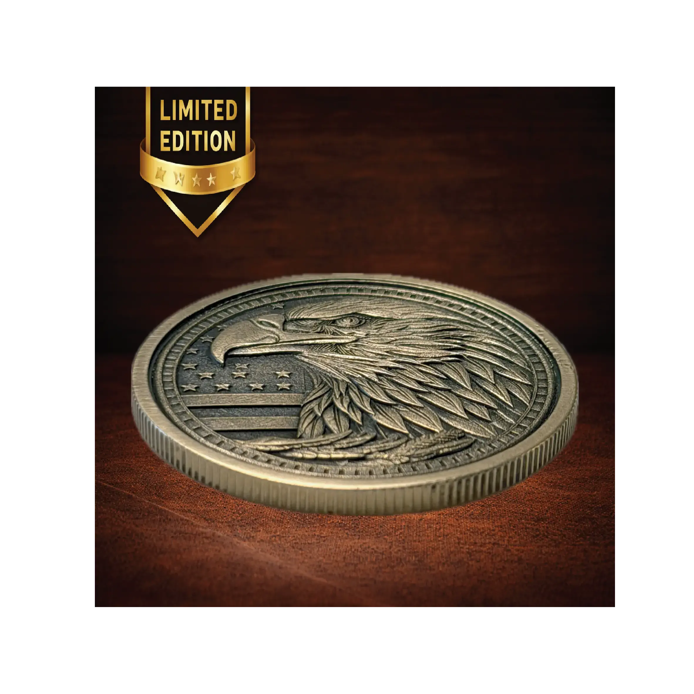 Limited Edition 1776–2026 USA 250th Anniversary Commemorative Coin – Solid Brass Deep Engraved Eagle Medallion (Collector Edition Gift)  Sams Engraving and Gifts