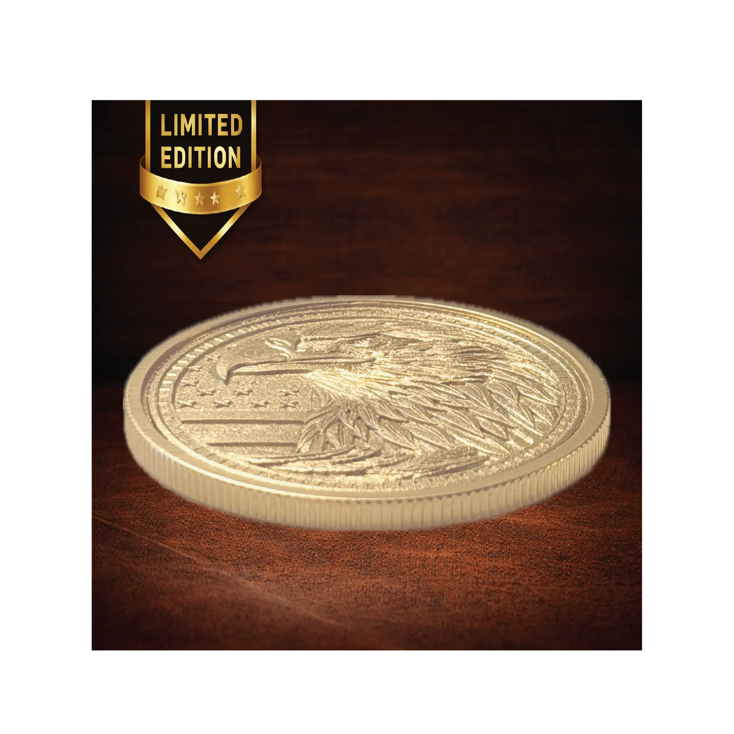 Limited Edition 1776–2026 USA 250th Anniversary Commemorative Coin – Solid Brass Deep Engraved Eagle Medallion (Collector Edition Gift)  Sams Engraving and Gifts