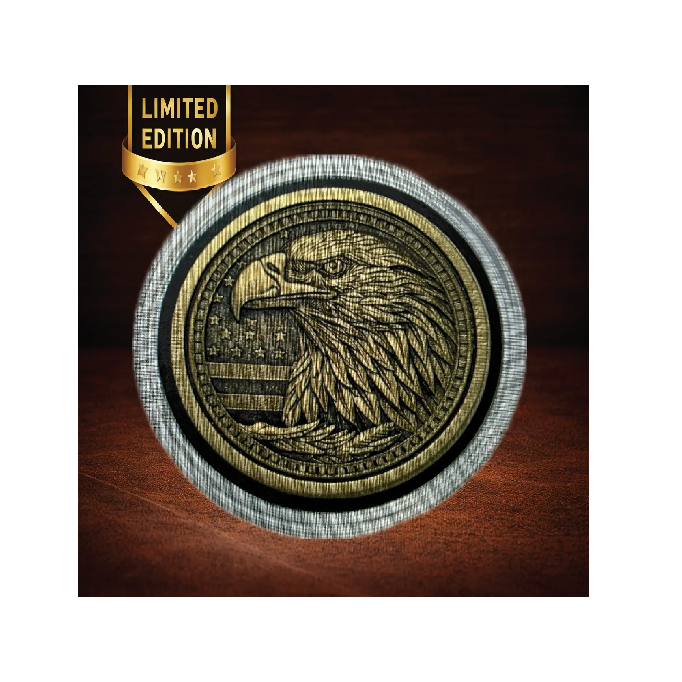 Limited Edition 1776–2026 USA 250th Anniversary Commemorative Coin – Solid Brass Deep Engraved Eagle Medallion (Collector Edition Gift)  Sams Engraving and Gifts