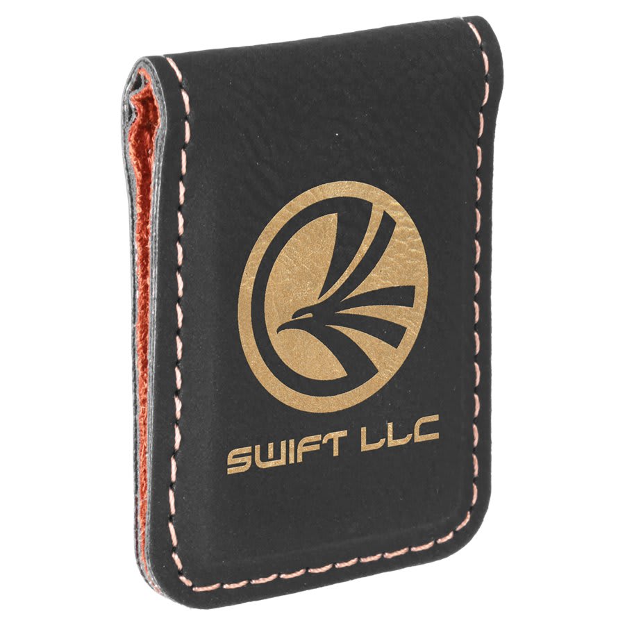 Personalized Money Clip, Leatherette, 1.75" x 2.5"