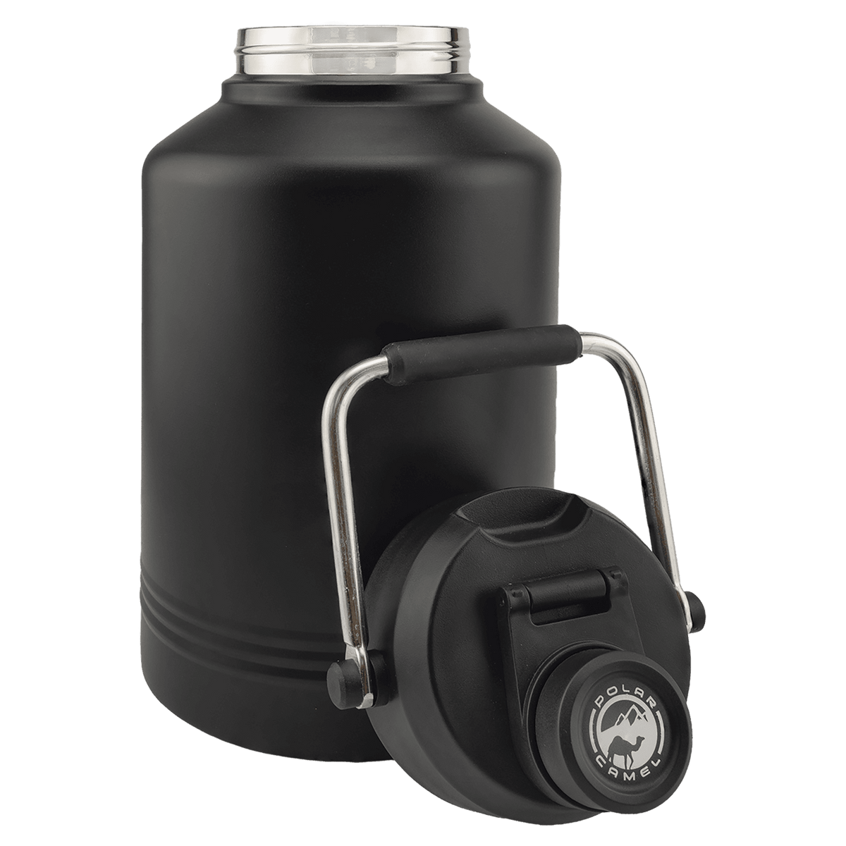 Personalized Polar Camel 128 oz. Black Insulated Jug | Custom Engraved Water Jug