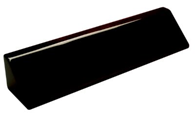 Custom Engraved Name Desk Wedge, Black Piano Finish, 10 1/2"