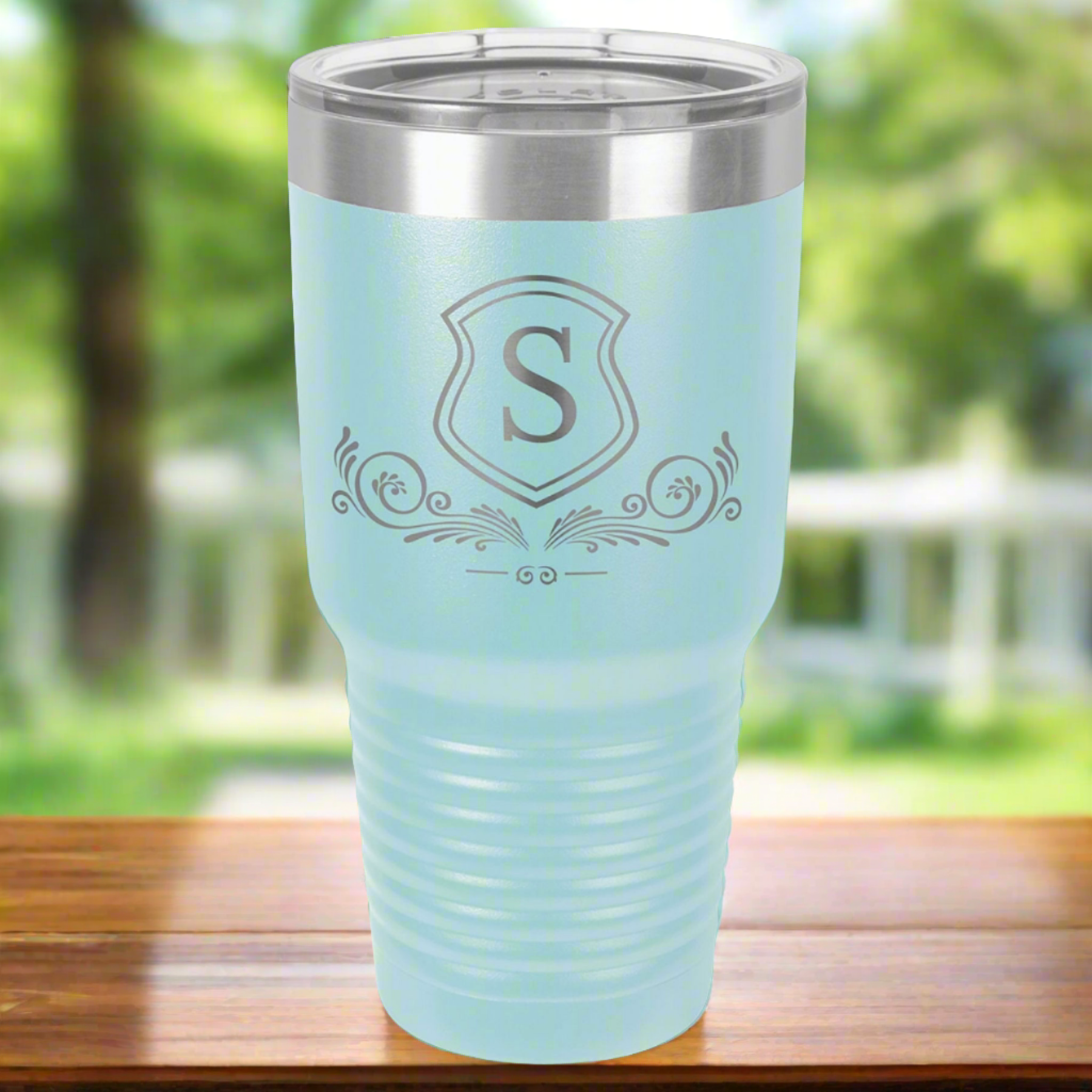 Personalized Polar Camel 30 oz. Vacuum Insulated Ringneck Tumbler with Clear Lid