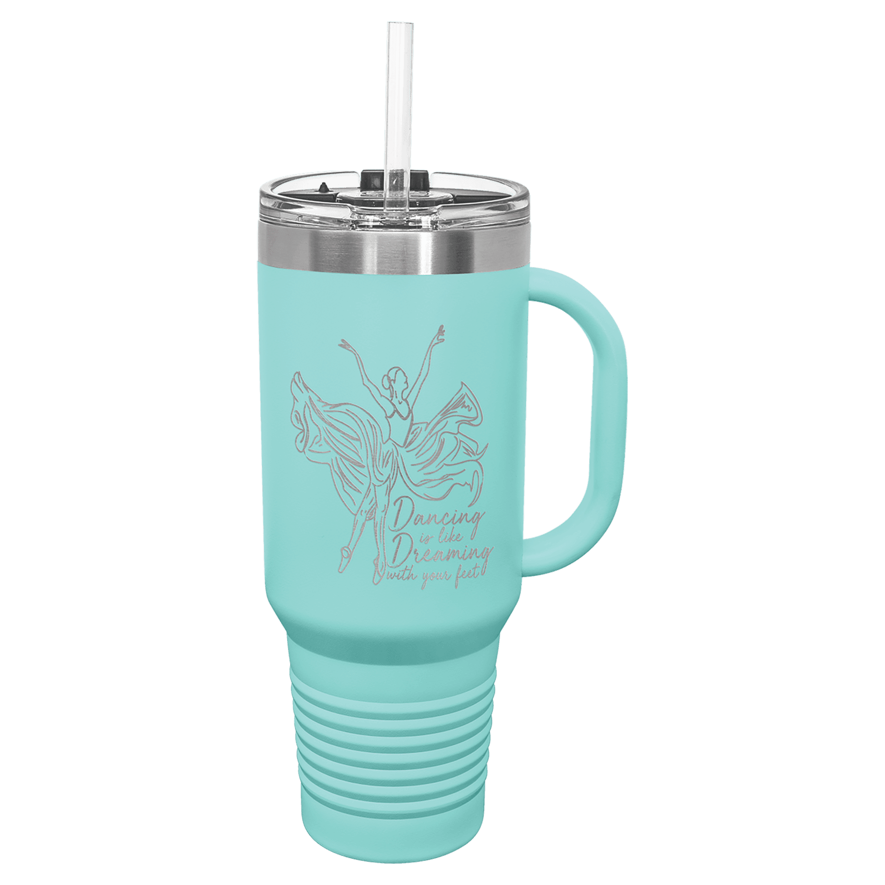 Personalized 40 oz. Polar Camel Travel Mug with Handle, Straw Included