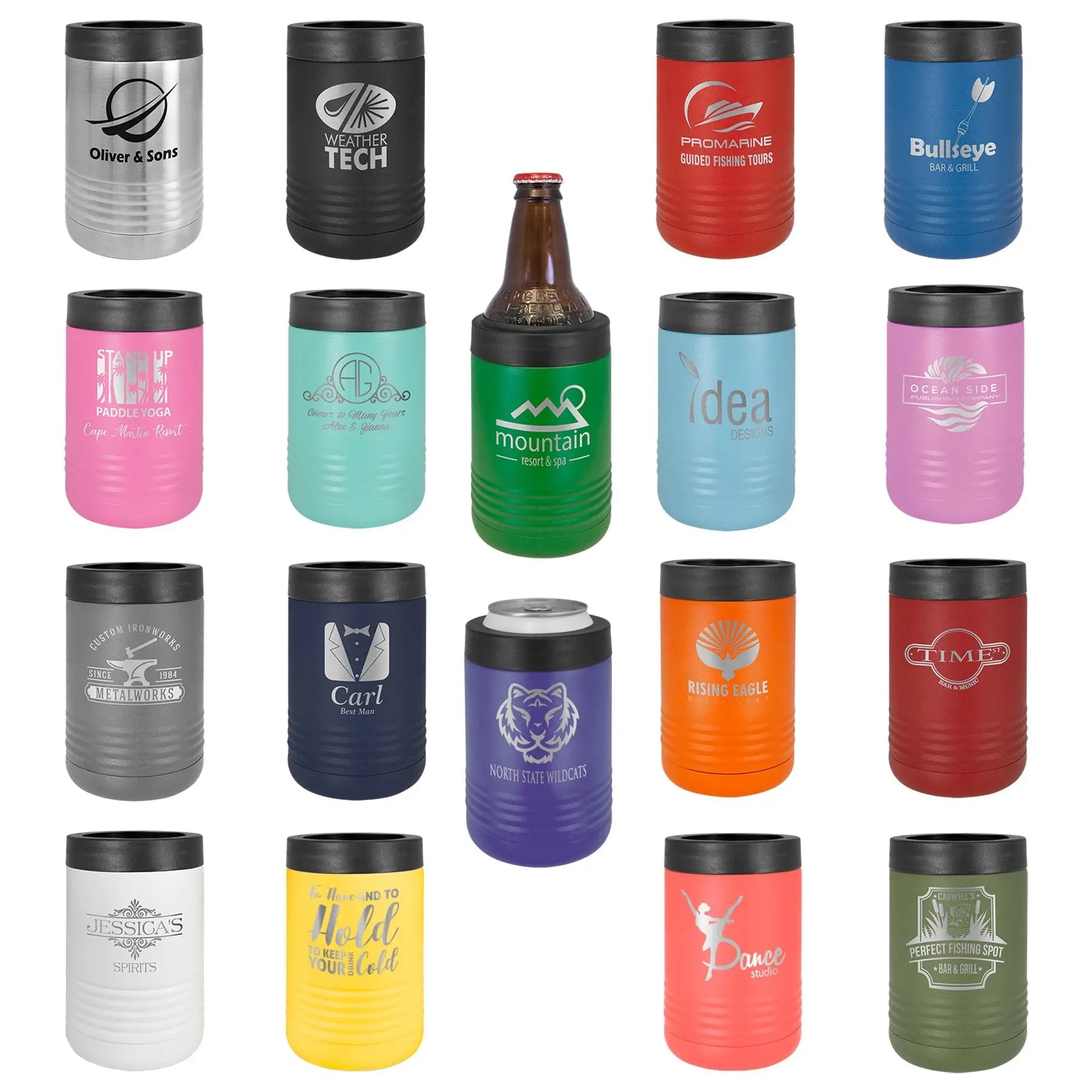 Personalized Polar Camel Insulated Beverage Holder – Koozie Style, 16