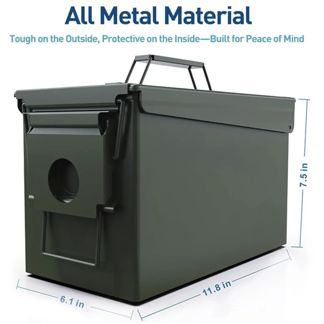 Personalized 50 Cal Metal Ammo Can | Custom Engraved Steel Storage Box  Sams Engraving and Gifts