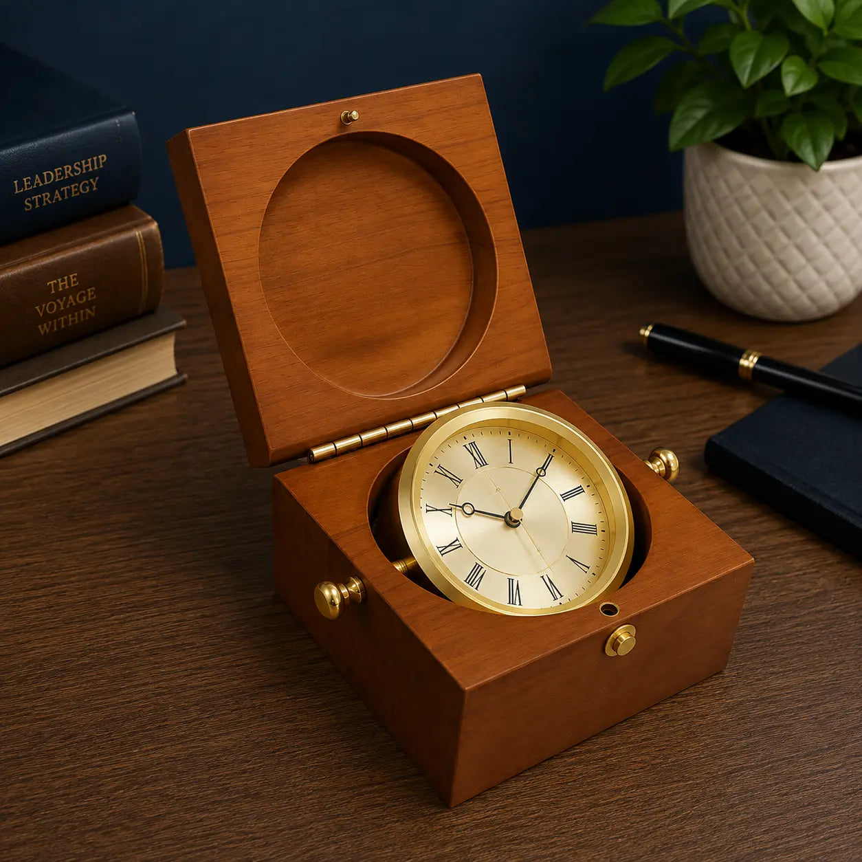 Personalized Mahogany Captain's Clock | Custom Engraved Executive & Nautical Gift  Sams Engraving and Gifts