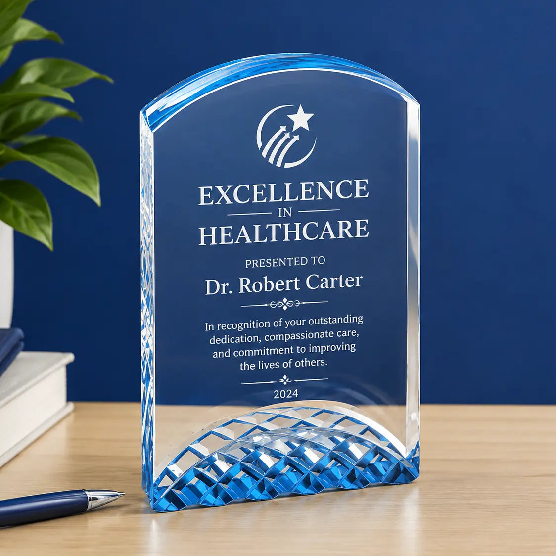 Personalized Horizon Acrylic Award | Custom Engraved Recognition Award  Sams Engraving and Gifts