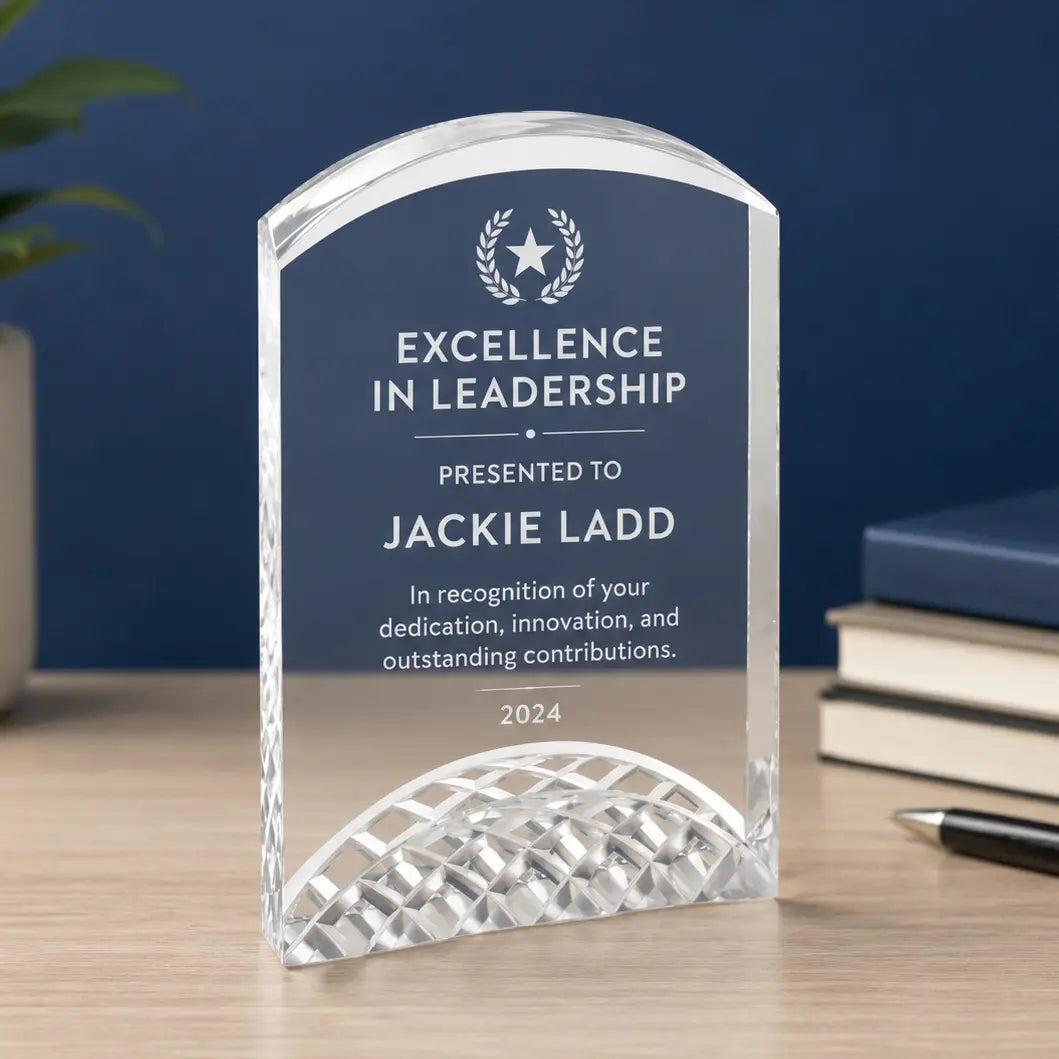Personalized Horizon Acrylic Award | Custom Engraved Recognition Award  Sams Engraving and Gifts