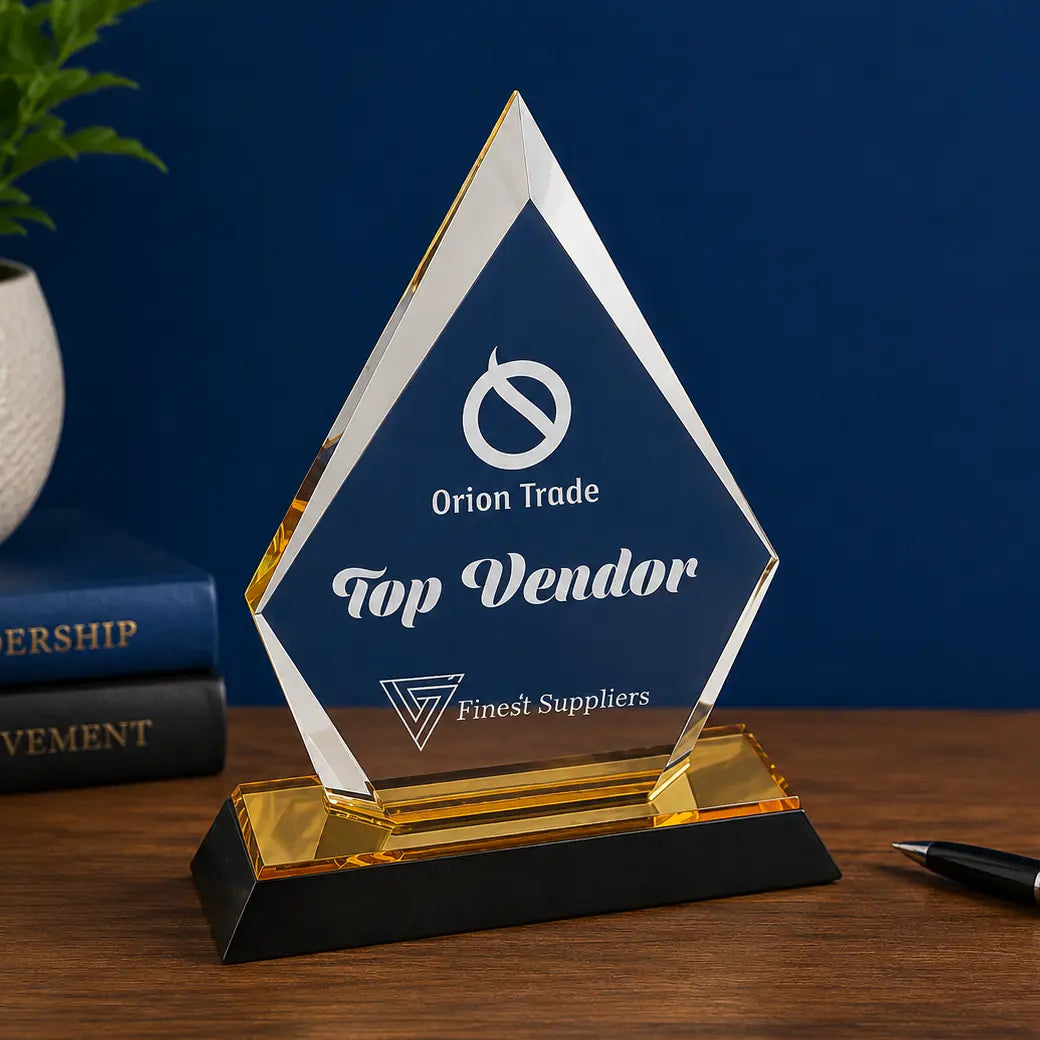 Personalized Arrow Point Impress Acrylic Award | Custom Engraved Recognition Award  Sams Engraving and Gifts