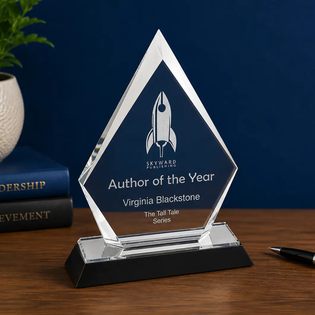 Personalized Arrow Point Impress Acrylic Award | Custom Engraved Recognition Award  Sams Engraving and Gifts
