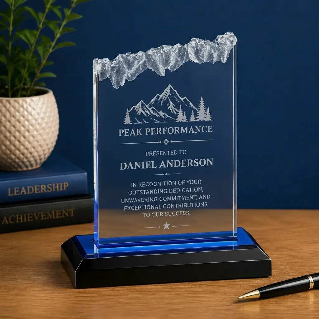 Personalized Frosted Impress Acrylic Award | Custom Engraved Recognition Award  Sams Engraving and Gifts