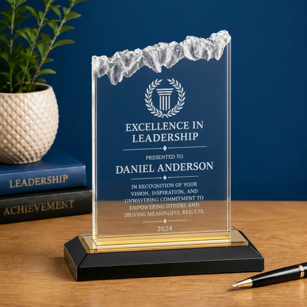 Personalized Frosted Impress Acrylic Award | Custom Engraved Recognition Award  Sams Engraving and Gifts