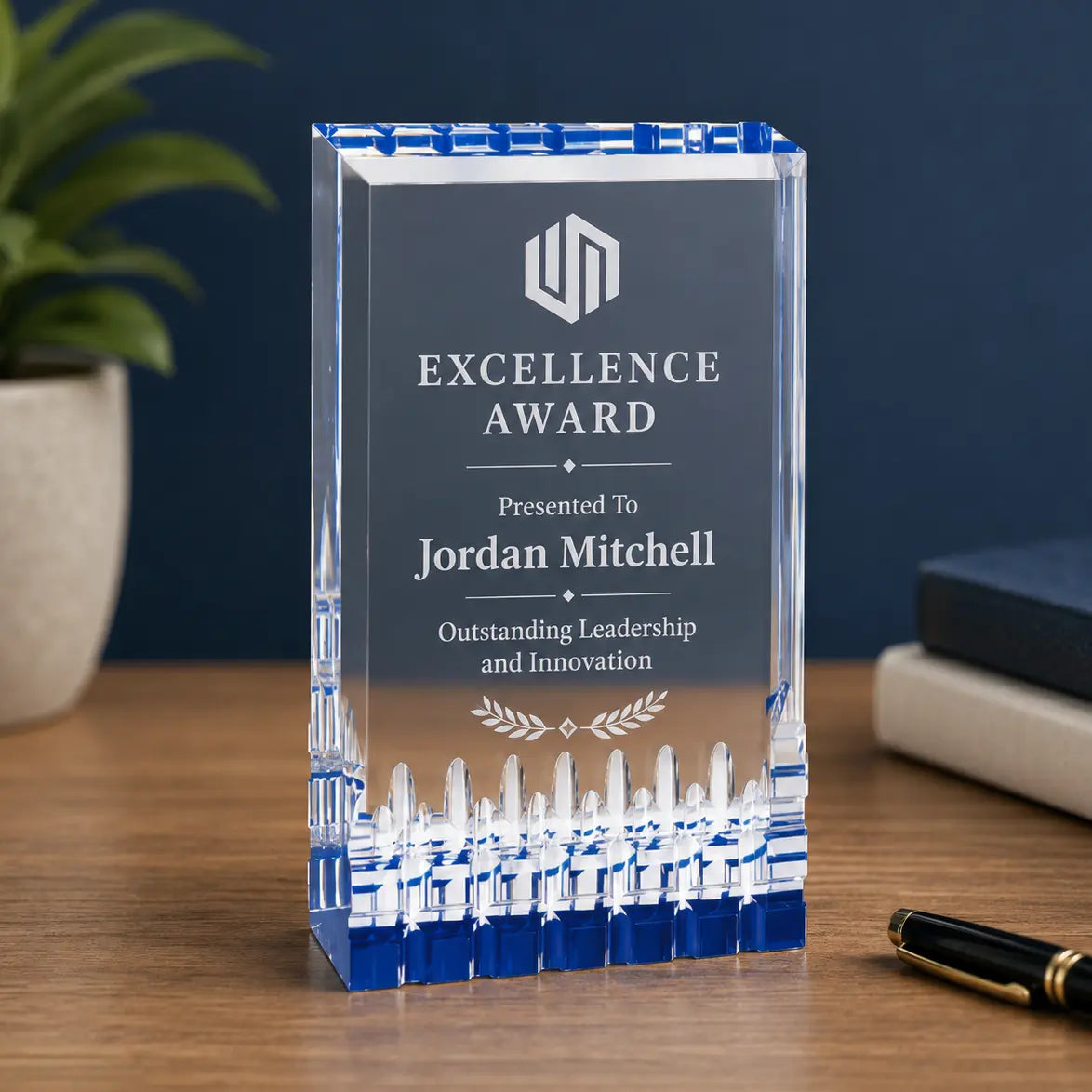 Personalized Mirage Acrylic Award | Custom Engraved Recognition Award  Sams Engraving and Gifts