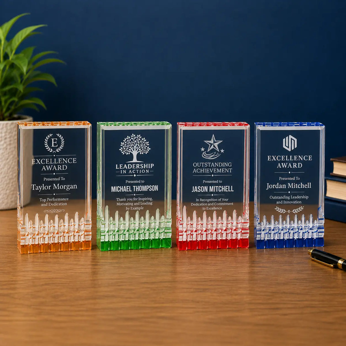 Personalized Mirage Acrylic Award | Custom Engraved Recognition Award  Sams Engraving and Gifts