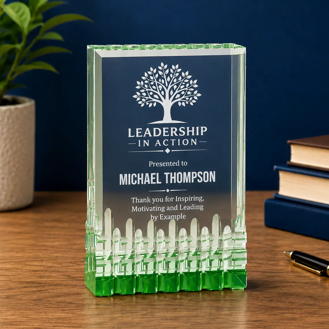 Personalized Mirage Acrylic Award | Custom Engraved Recognition Award  Sams Engraving and Gifts