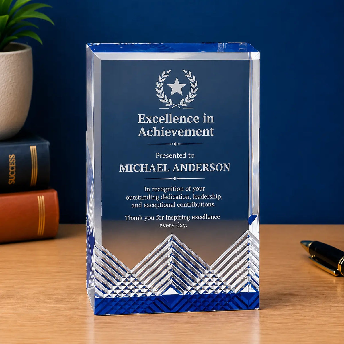 Personalized Apex Mirage Acrylic Award | Custom Engraved Recognition Award  Sams Engraving and Gifts