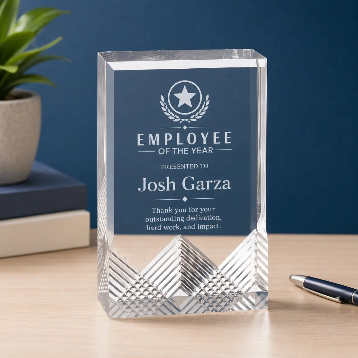 Personalized Apex Mirage Acrylic Award | Custom Engraved Recognition Award  Sams Engraving and Gifts
