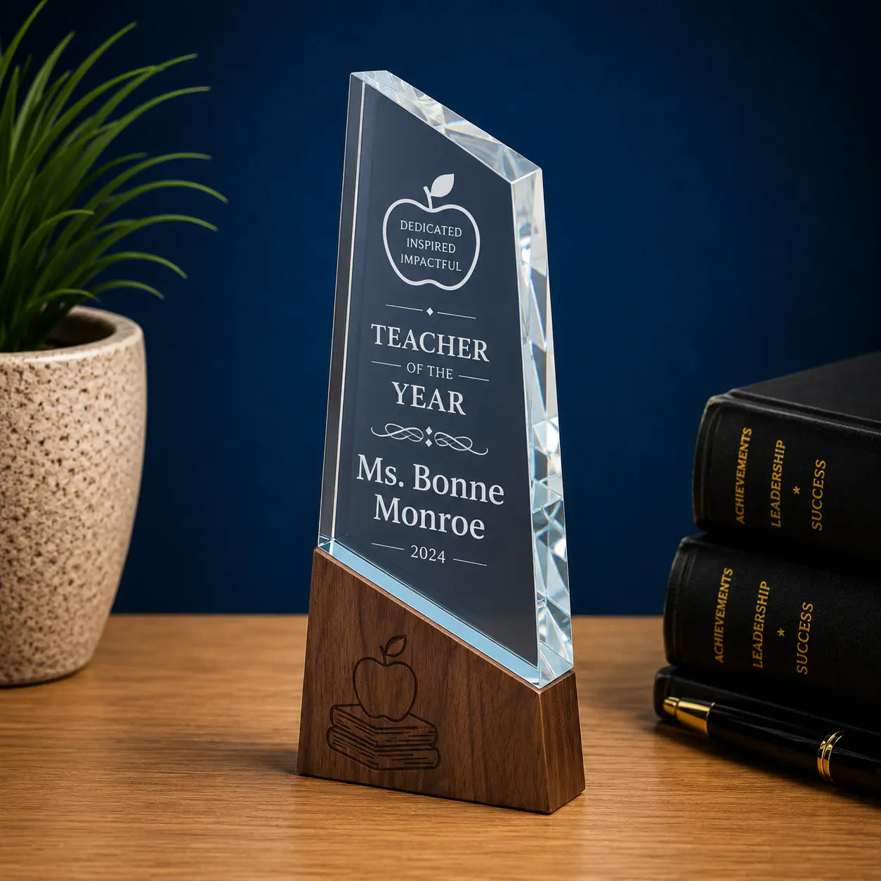 Personalized Sierra Glass Peak Award | Custom Engraved Recognition Award  Sams Engraving and Gifts