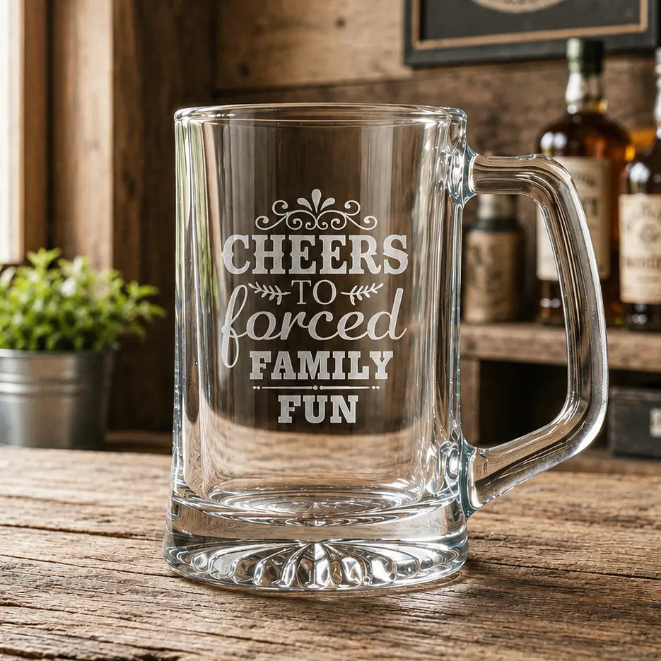 Personalized Polar Camel 25 oz. Beer Mug with Handle | Custom Laser Engraved Glass Mug  Sams Engraving and Gifts