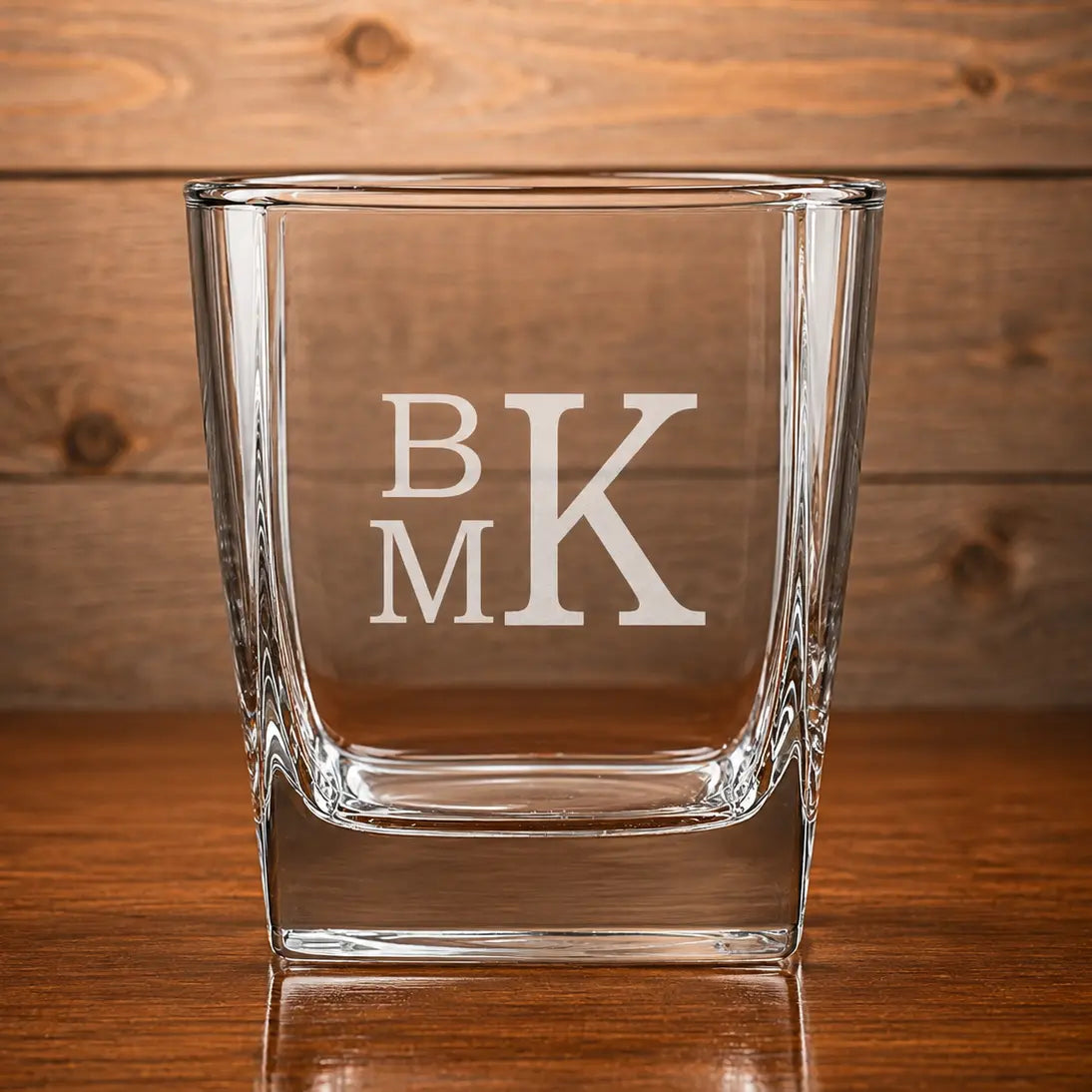 Personalized Polar Camel 10.5 oz. Square On The Rocks Glass | Custom Laser Engraved Whiskey Glass  Sams Engraving and Gifts