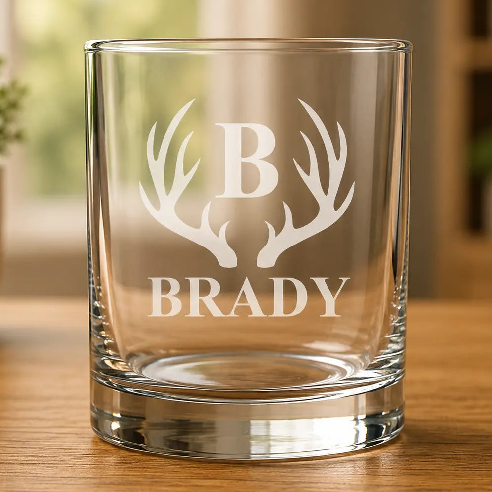 Personalized 10.5 oz On the Rocks Glass – Whiskey Lowball, Custom Engraved  Sams Engraving and Gifts