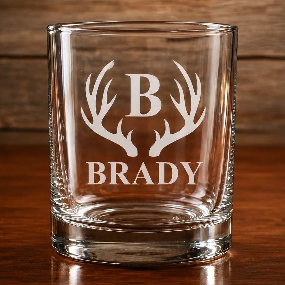 Personalized 10.5 oz On the Rocks Glass – Whiskey Lowball, Custom Engraved  Sams Engraving and Gifts