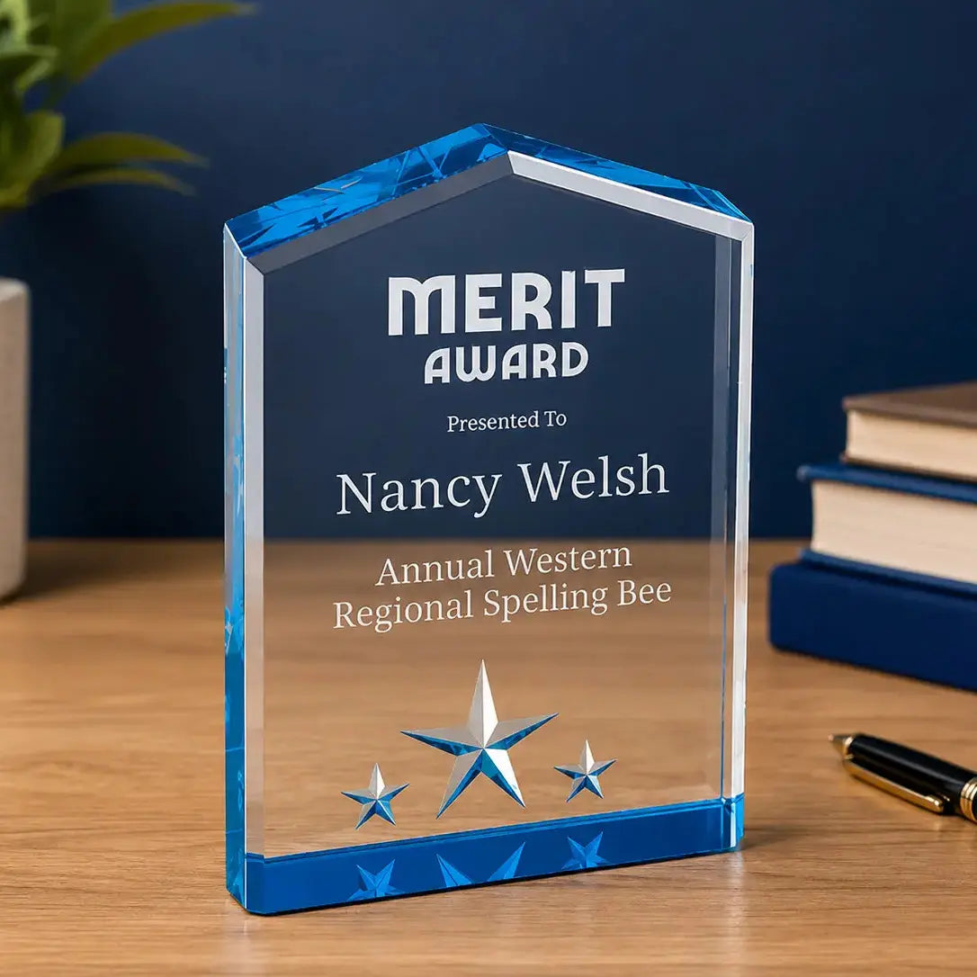 Personalized Star Point Acrylic Award | Custom Engraved Recognition Award  Sams Engraving and Gifts