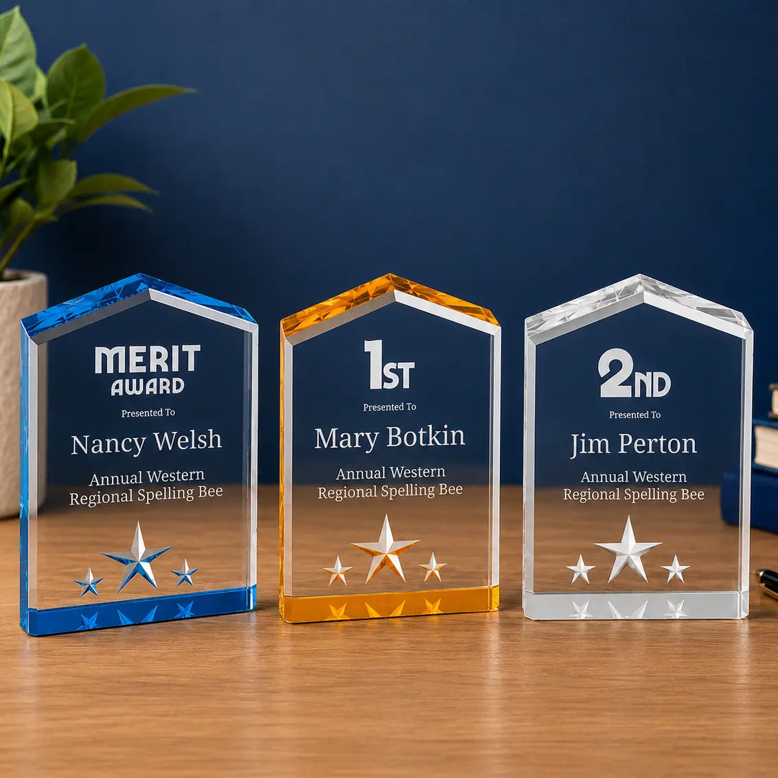 Personalized Star Point Acrylic Award | Custom Engraved Recognition Award  Sams Engraving and Gifts