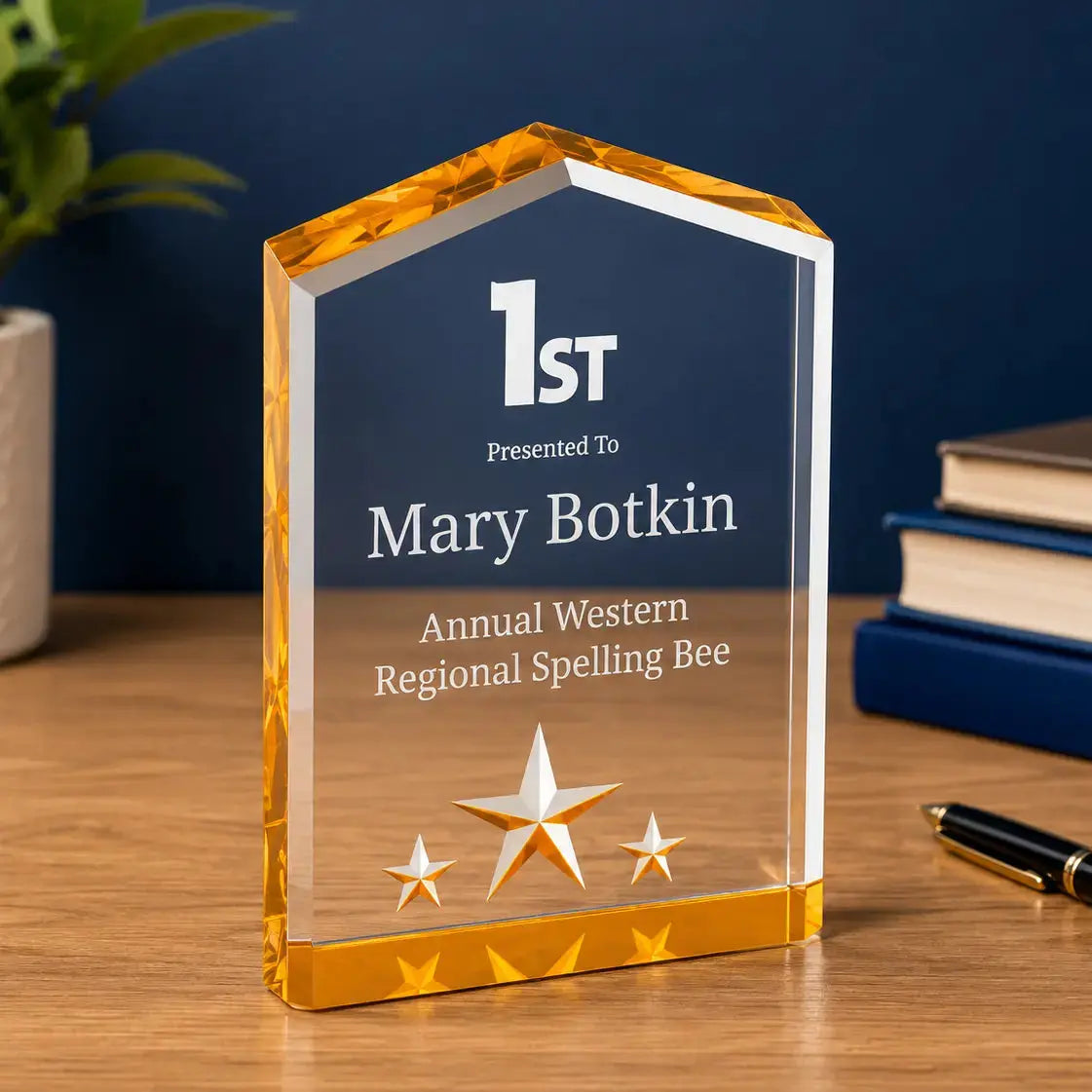 Personalized Star Point Acrylic Award | Custom Engraved Recognition Award  Sams Engraving and Gifts