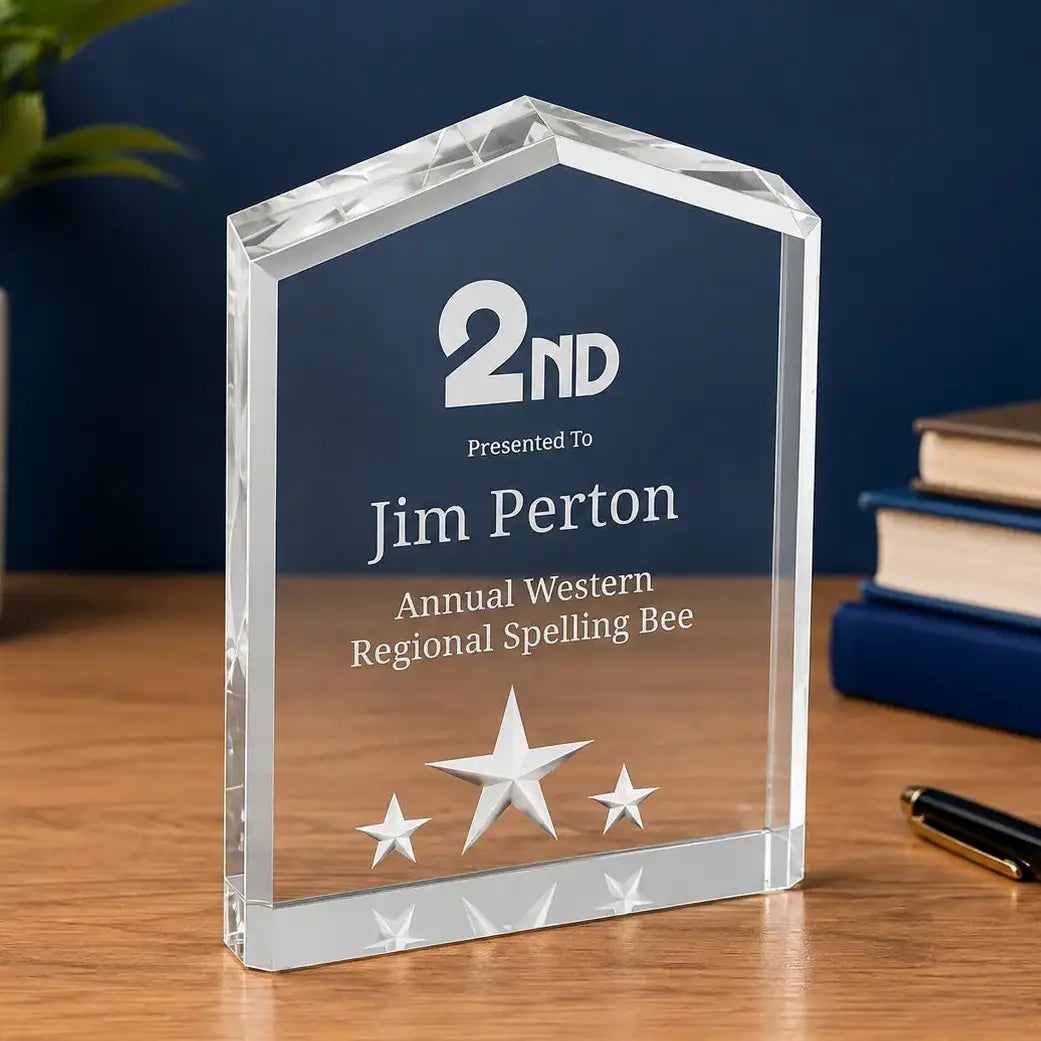 Personalized Star Point Acrylic Award | Custom Engraved Recognition Award  Sams Engraving and Gifts