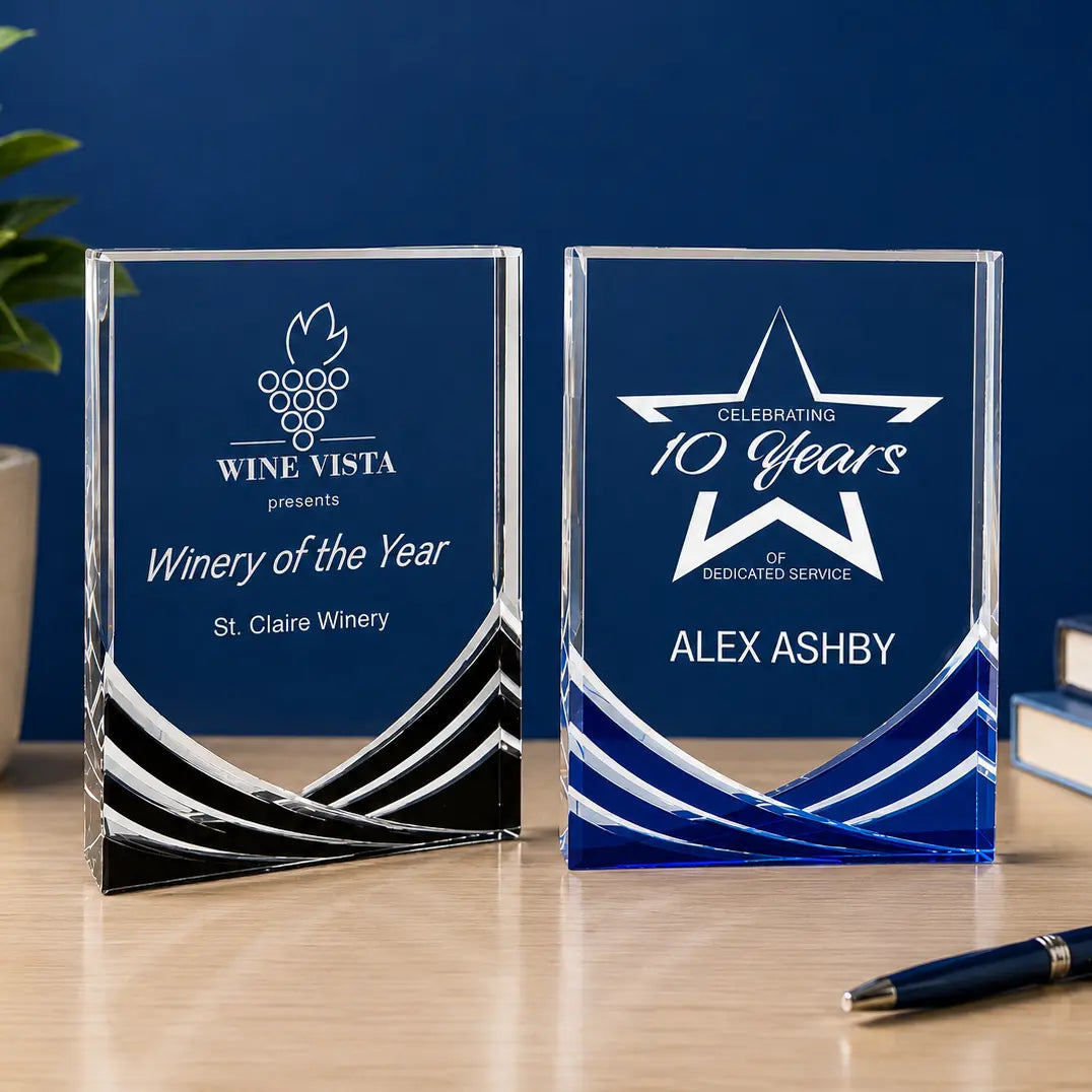 Personalized Rectangle Soaring Acrylic Award | Custom Engraved Recognition Award  Sams Engraving and Gifts