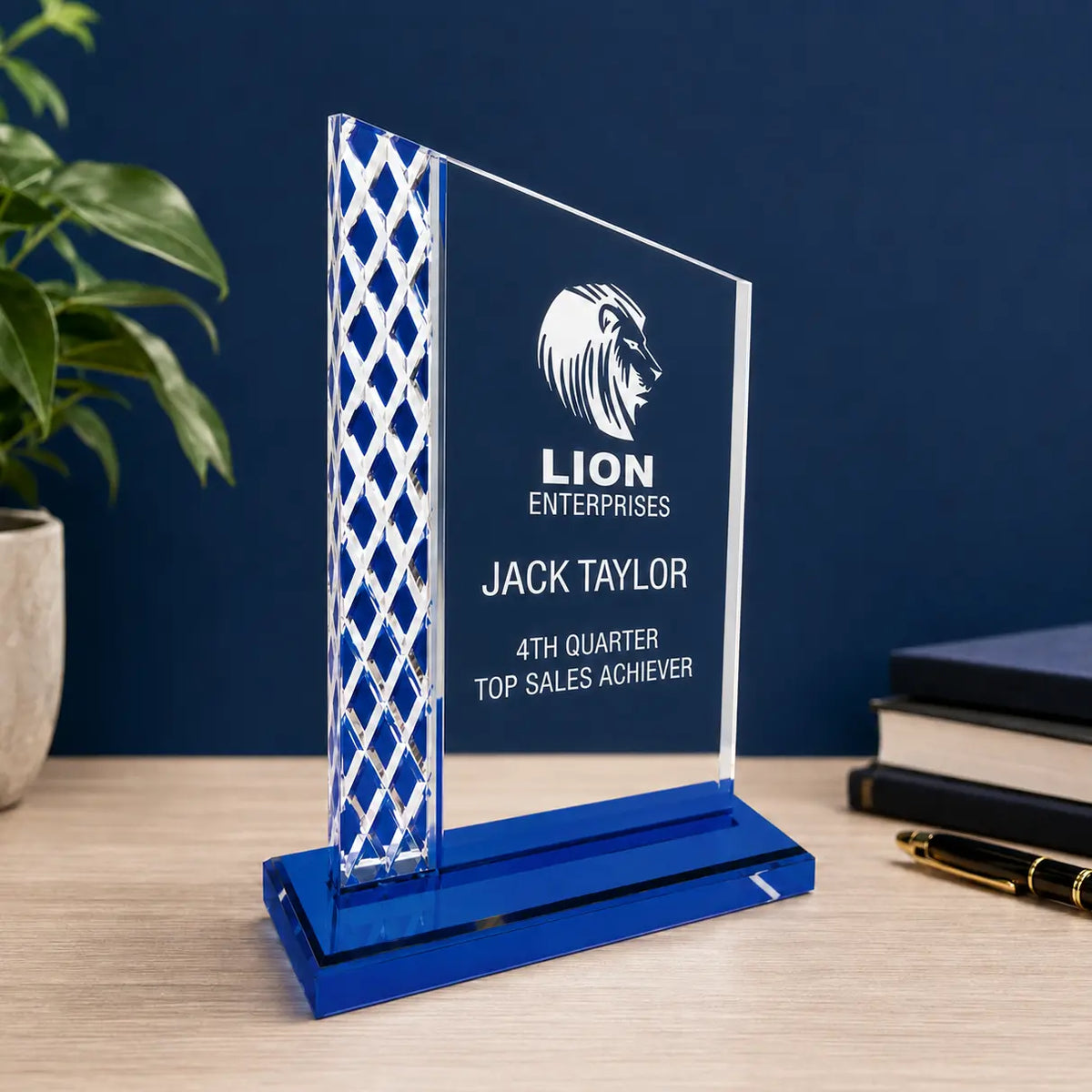 Personalized Unite Diamond Ice Acrylic Award | Custom Engraved Recognition Award  Sams Engraving and Gifts